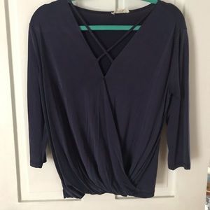 Navy blouse